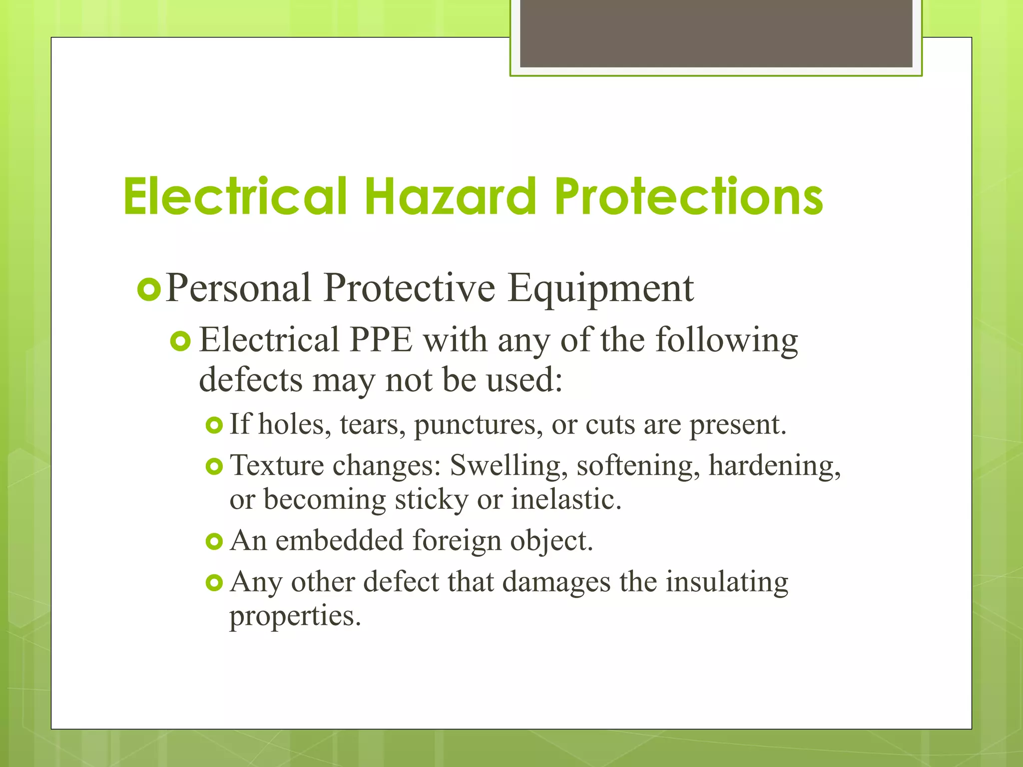 Electrical hazards & safety training