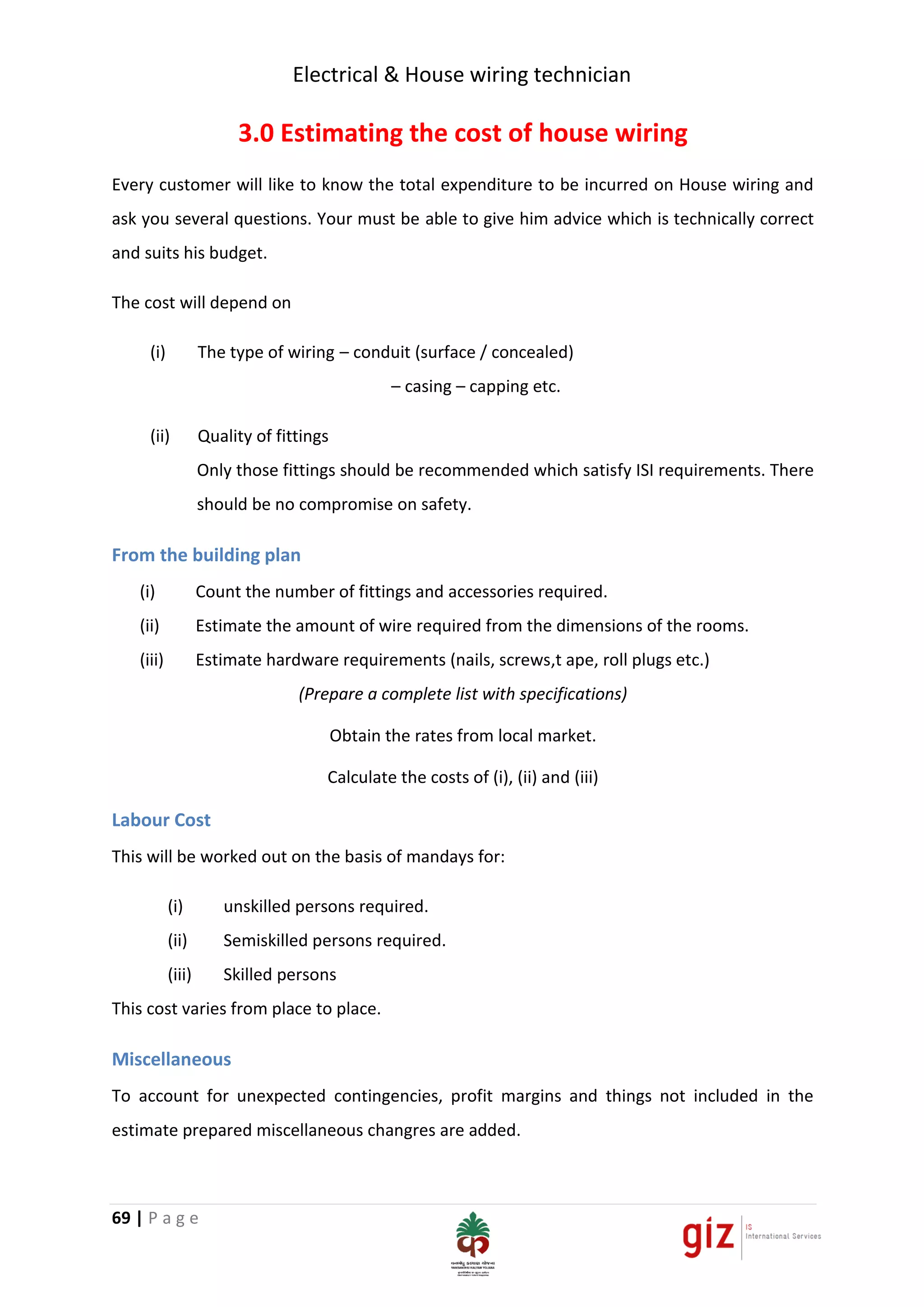 Electrical & house wiring technician book soft copy | PDF