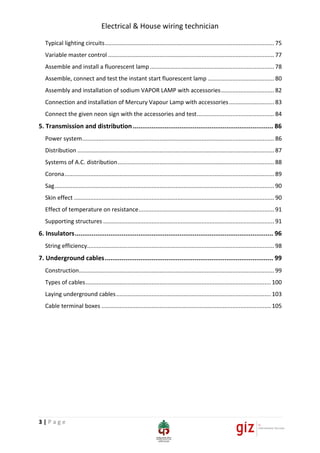 Electrical Apprentice Wiring Image Notes.pdf Electrical & house wiring technician book soft copy | PDF