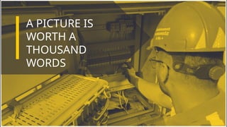 A PICTURE IS
WORTH A
THOUSAND
WORDS
 