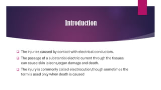 electrical injuries, conduction injuries,arc injuries | PDF