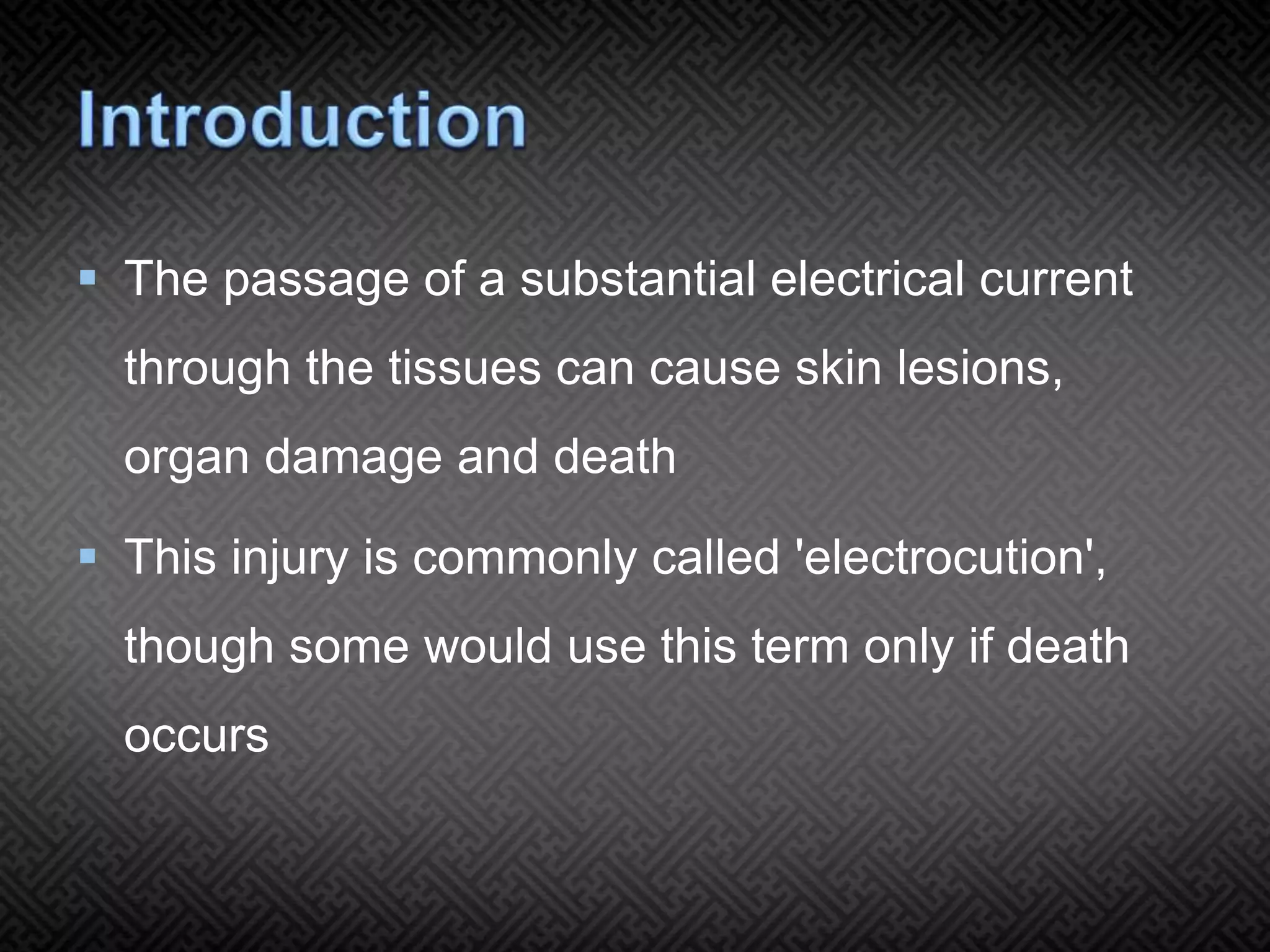 Electrical injuries Dr Ashutosh PPT