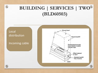 BUILDING | SERVICES | TWO
(BLD60503)
Local
distribution
Incoming cable
 
