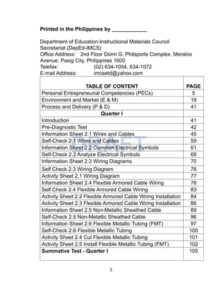 Electrical installation and maintenance module 10 | PDF