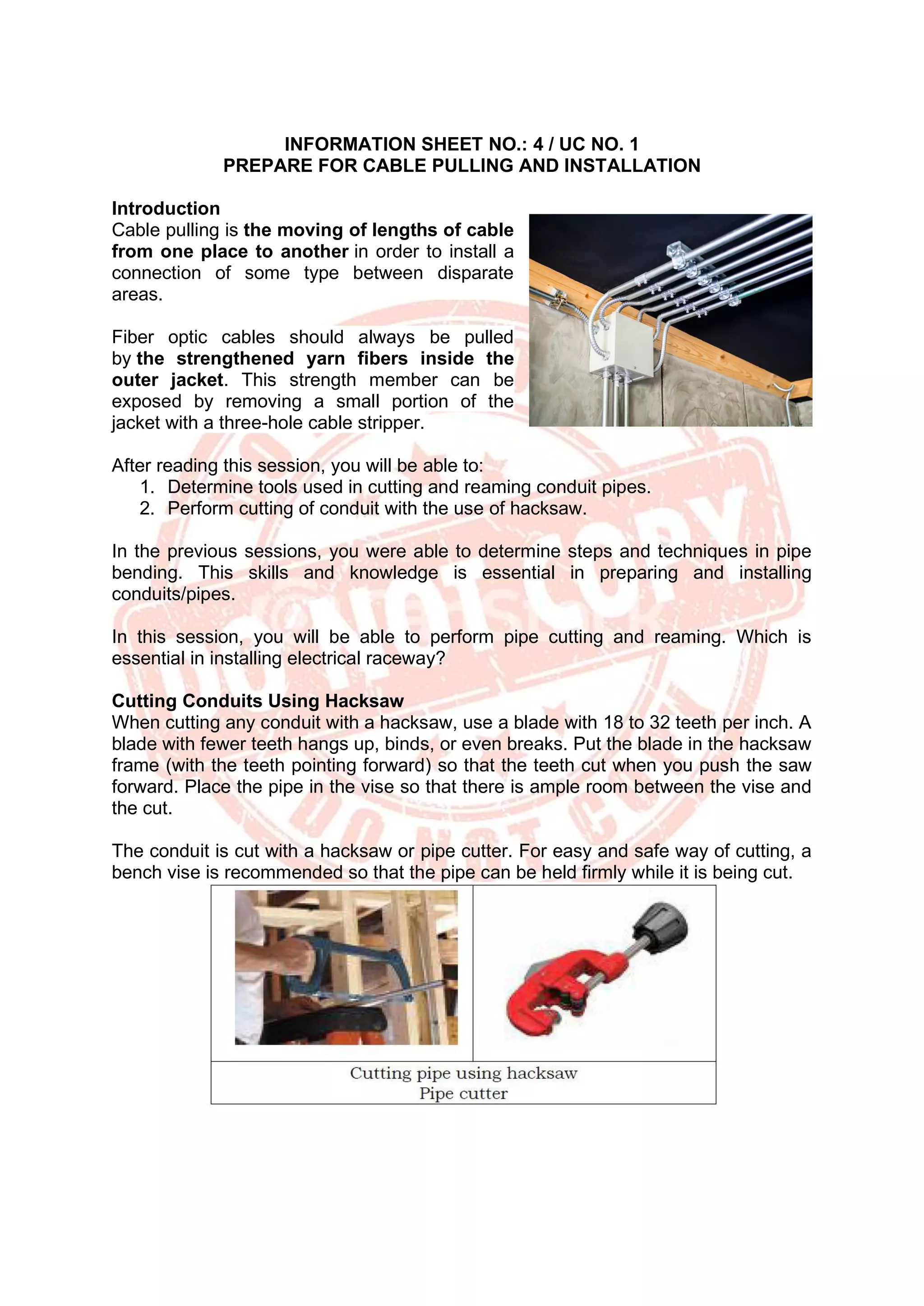 ELECTRICAL INSTALLATION AND MAINTENANCE NC II - CBLM | PDF