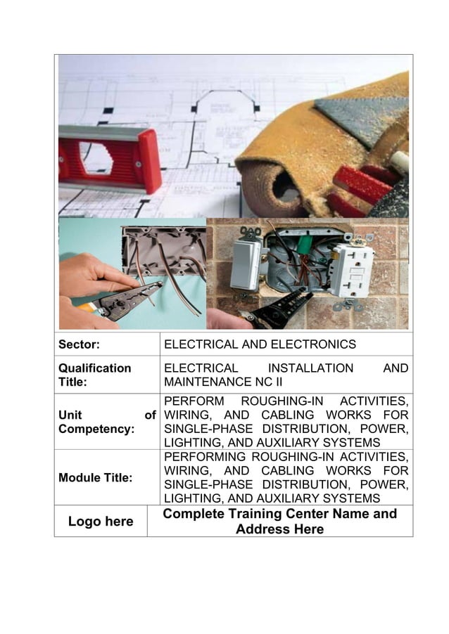 ELECTRICAL INSTALLATION AND MAINTENANCE NC II CBLM PDF