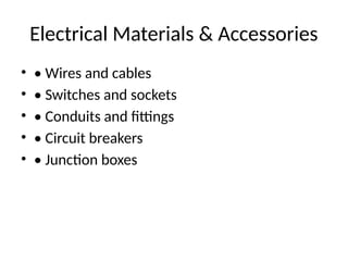 Comprehensive Guide to Electrical Installation Safety and Techniques | PPTX