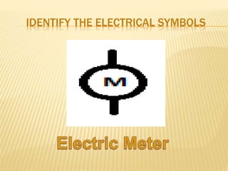 IDENTIFY THE ELECTRICAL SYMBOLS