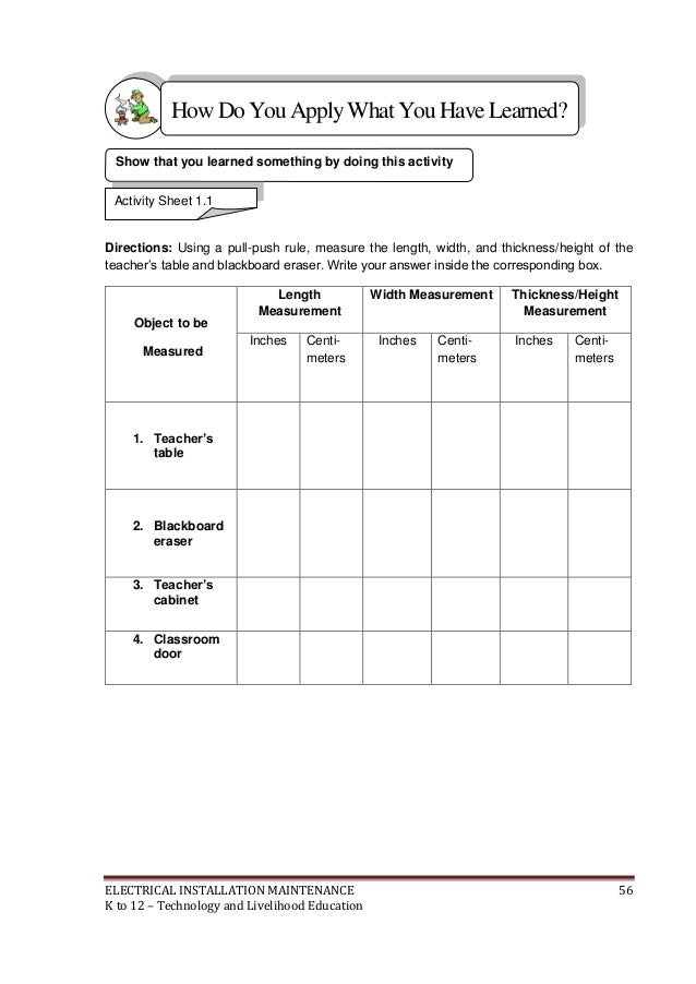 K to 12 Electrical Learning Module