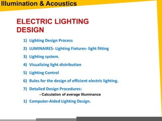 ELECTRIC LIGHTING DESIGN electrical electroin instrumentation | PDF