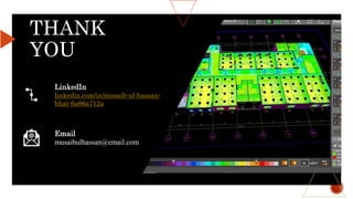 LinkedIn
linkedin.com/in/musaib-ul-hassan-
bhat-6a66a712a
Email
musaibulhassan@email.com
THANK
YOU
 