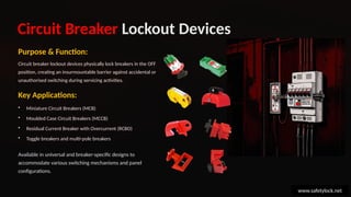 Electrical Lockout Tagout Devices for workplace safety | PPTX