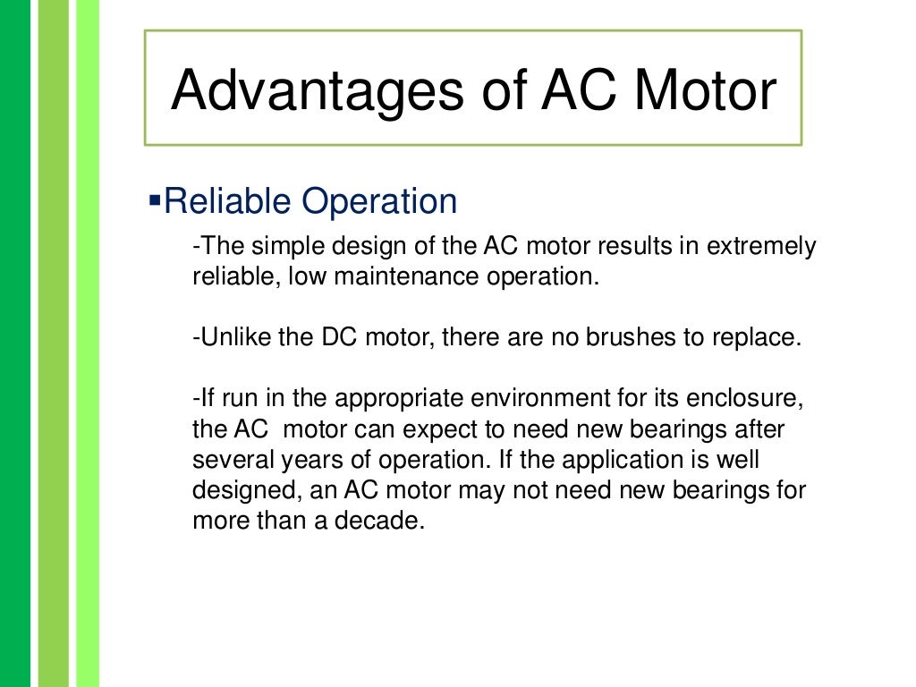 Advantages and Disadvatages of AC/DC Motor