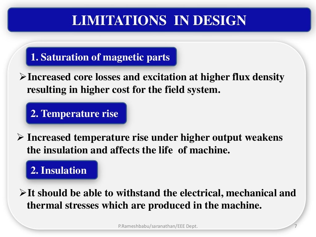 Electrical machine design