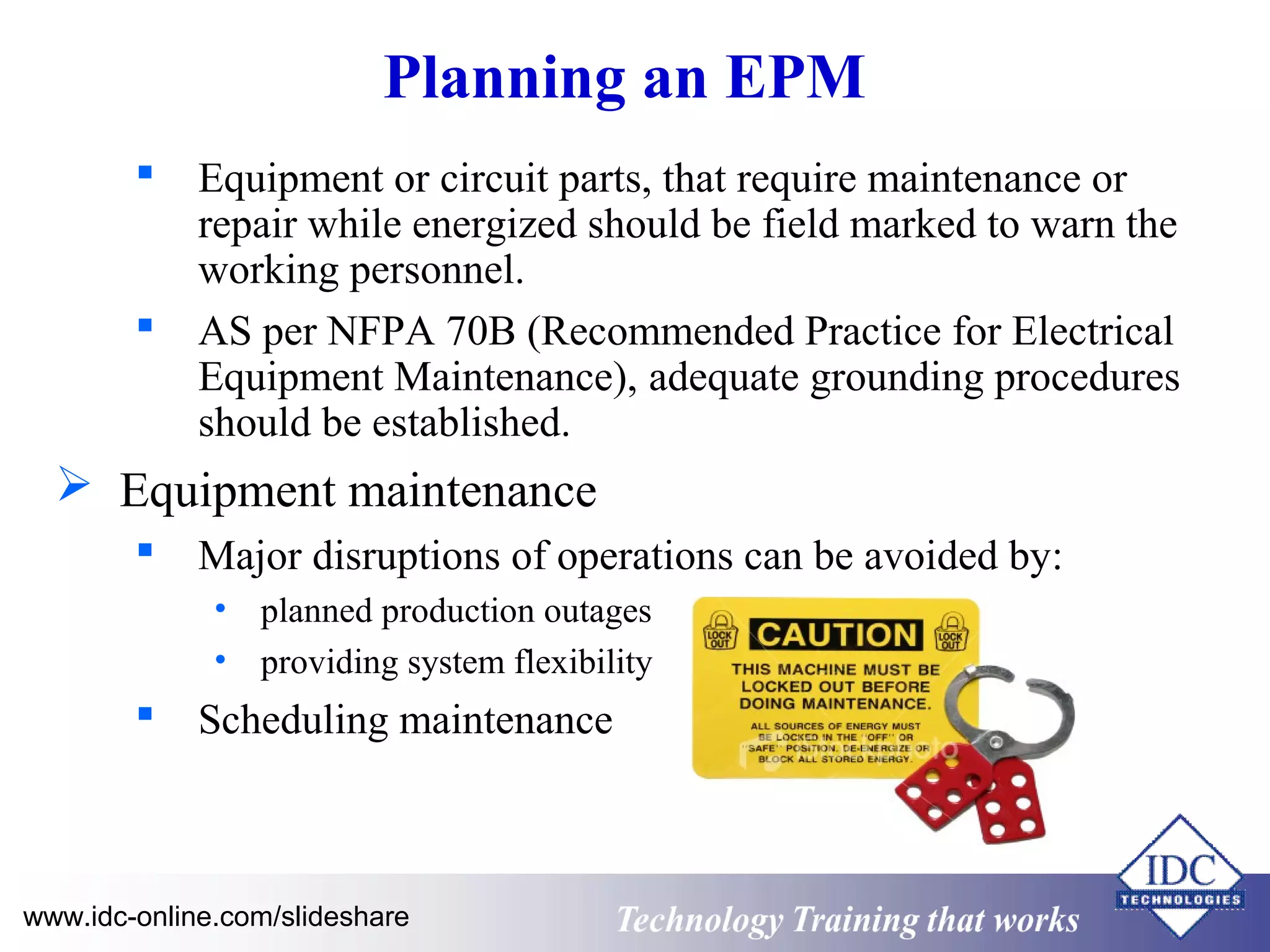 Electrical Maintenance for Engineers and Technicians