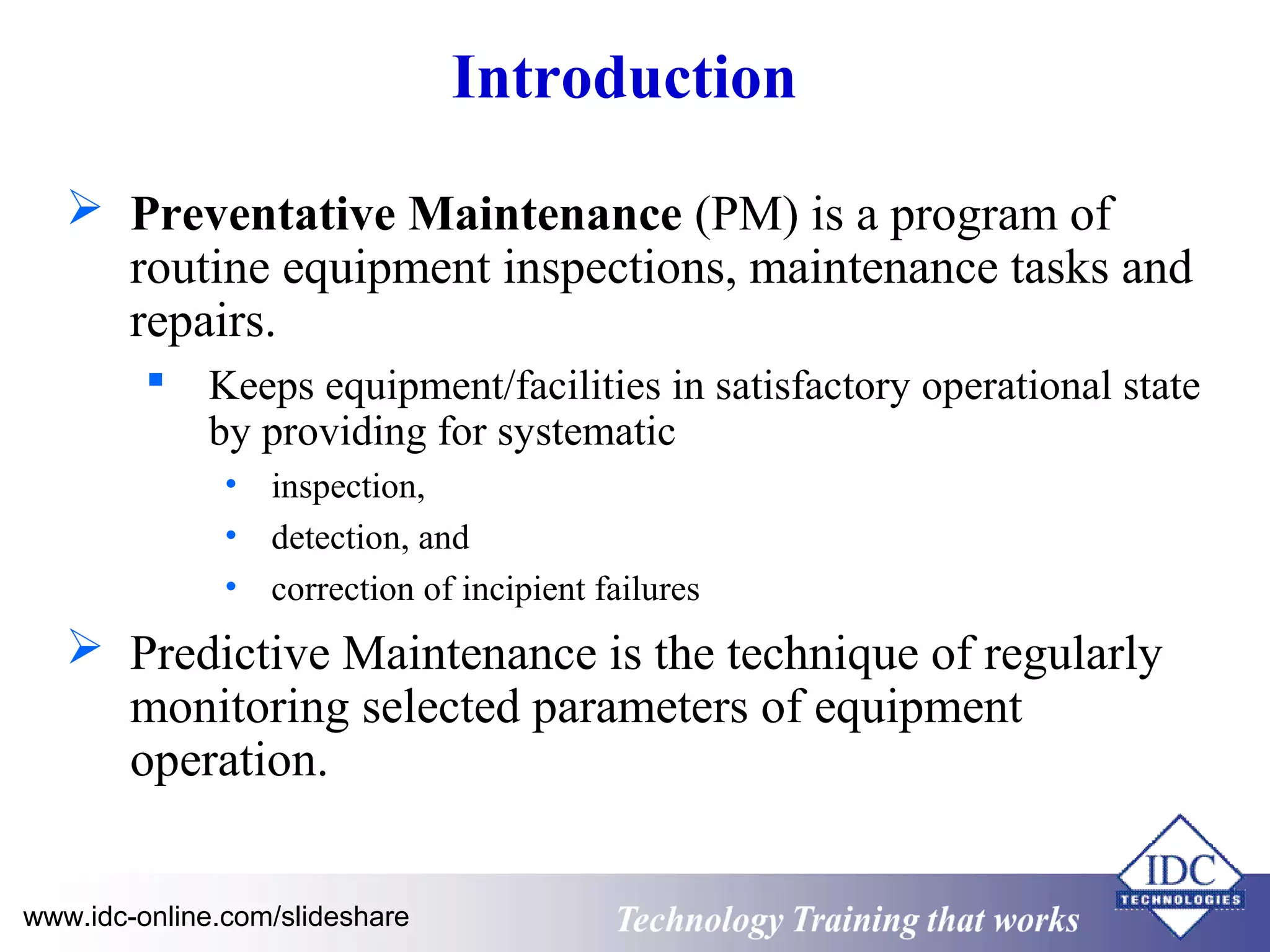 Electrical Maintenance for Engineers and Technicians