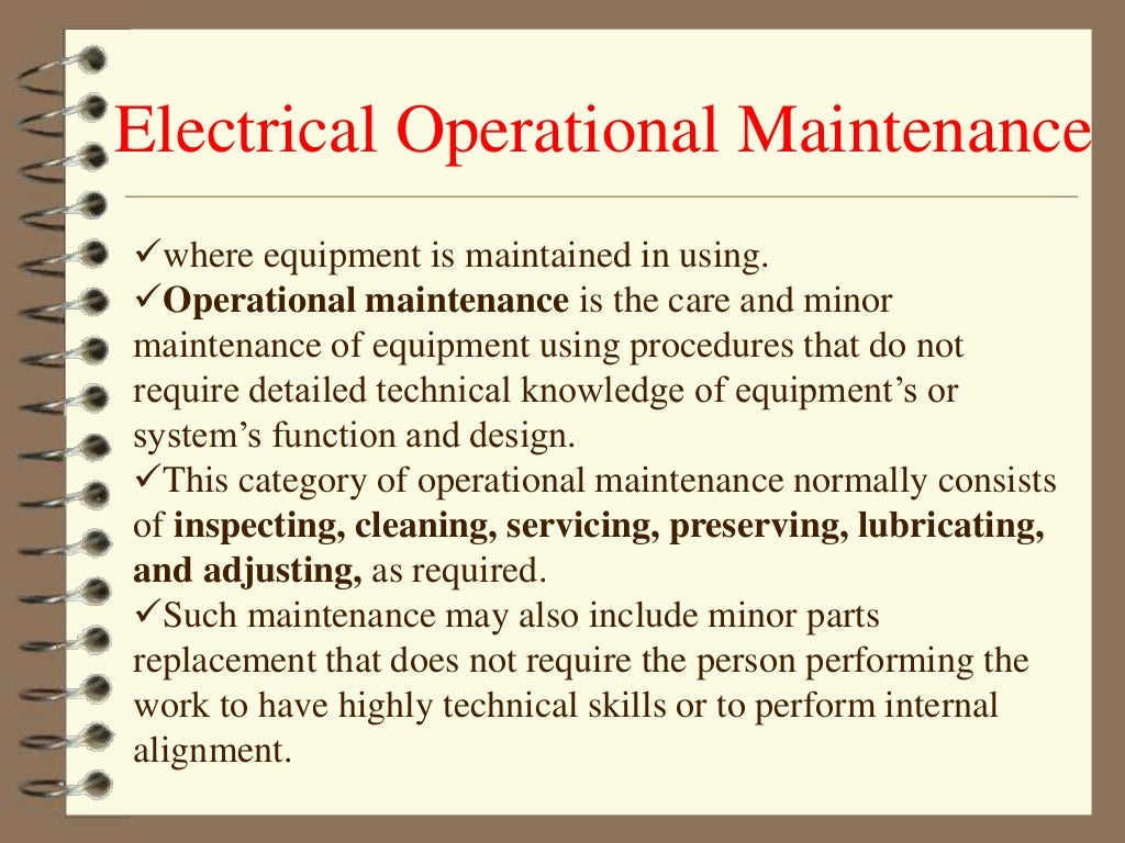 Electrical maintenance1
