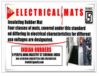 Electrical mats IS 15652 