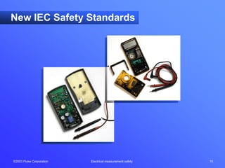 ©2003 Fluke Corporation Electrical measurement safety 15
New IEC Safety Standards
 