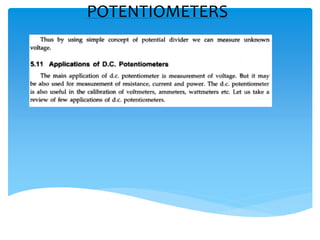 POTENTIOMETERS
 