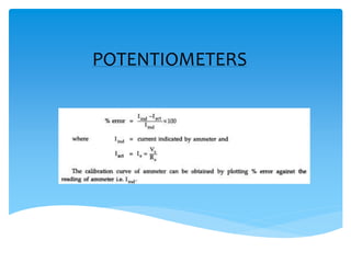 POTENTIOMETERS
 