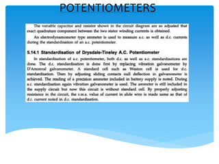 POTENTIOMETERS
 