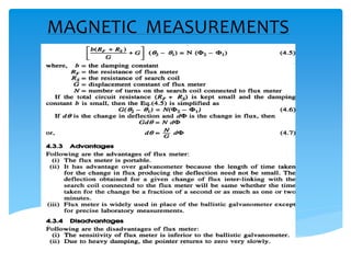 MAGNETIC MEASUREMENTS
 
