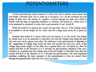POTENTIOMETERS
 