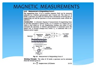 MAGNETIC MEASUREMENTS
 