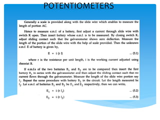 POTENTIOMETERS
 