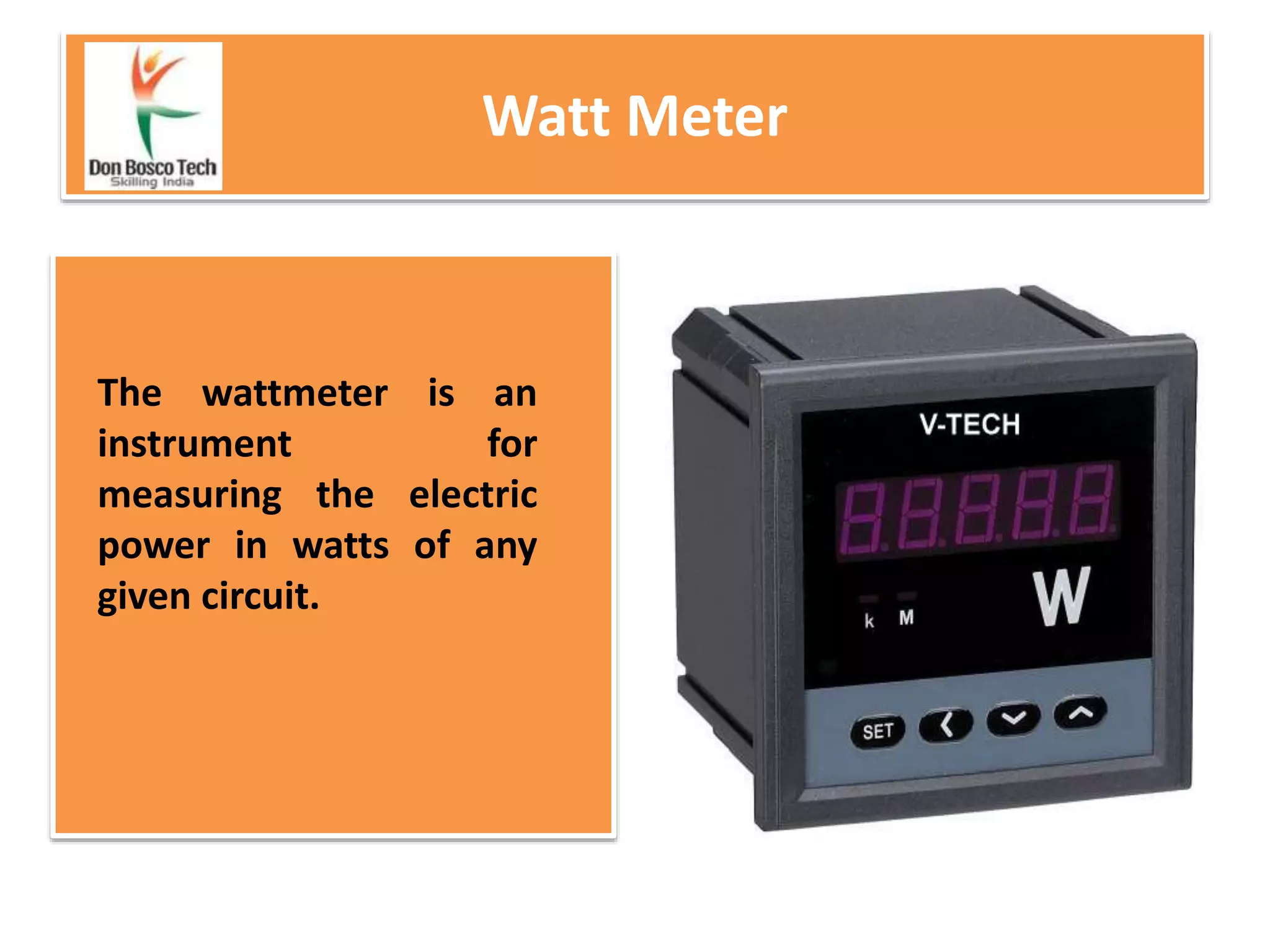 Electrical measuring instruments PPT