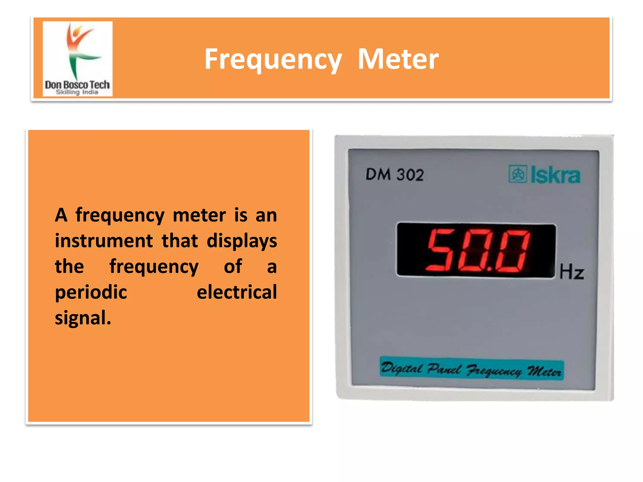 Electrical measuring instruments PPT