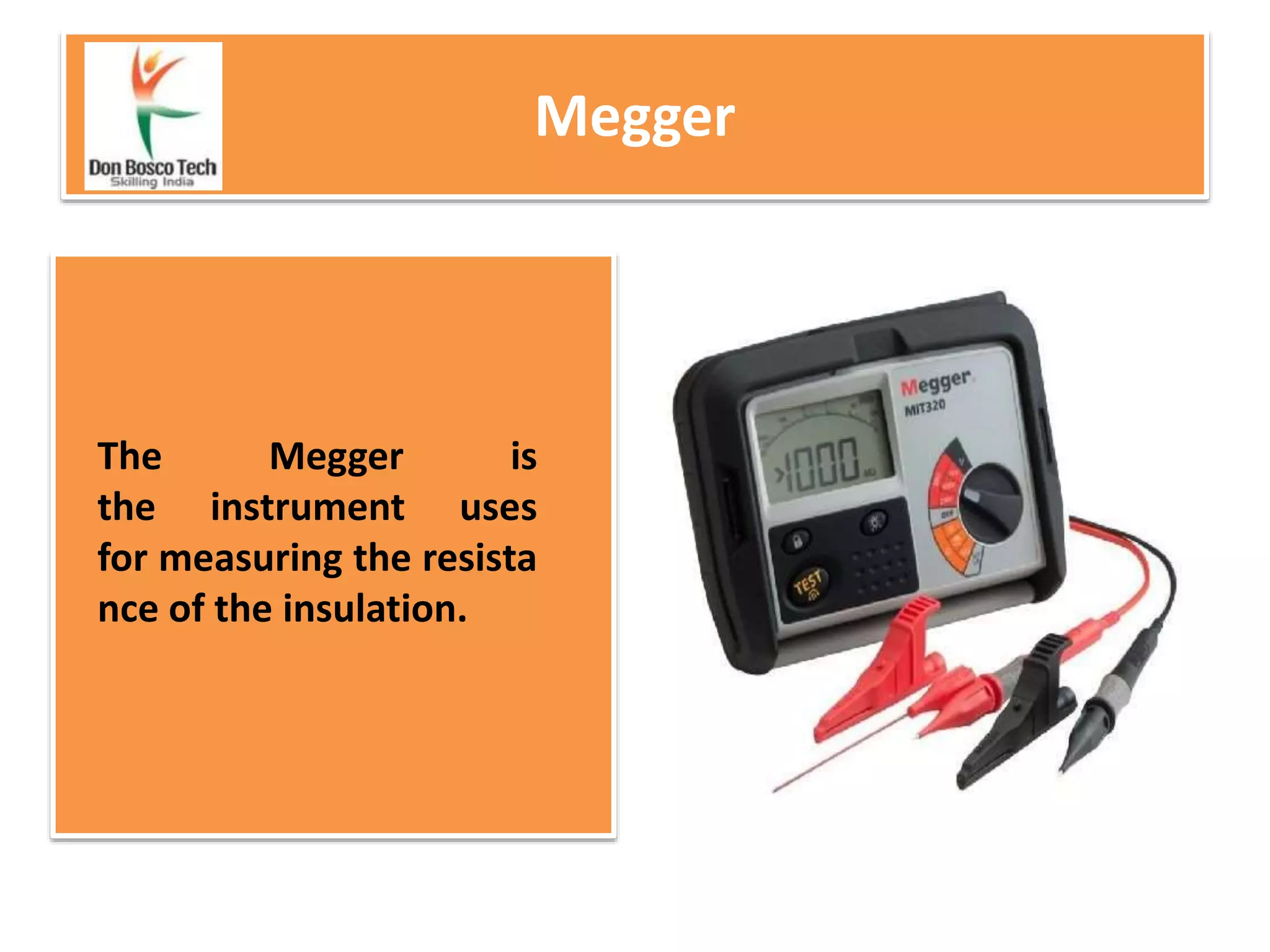 Electrical measuring instruments PPT