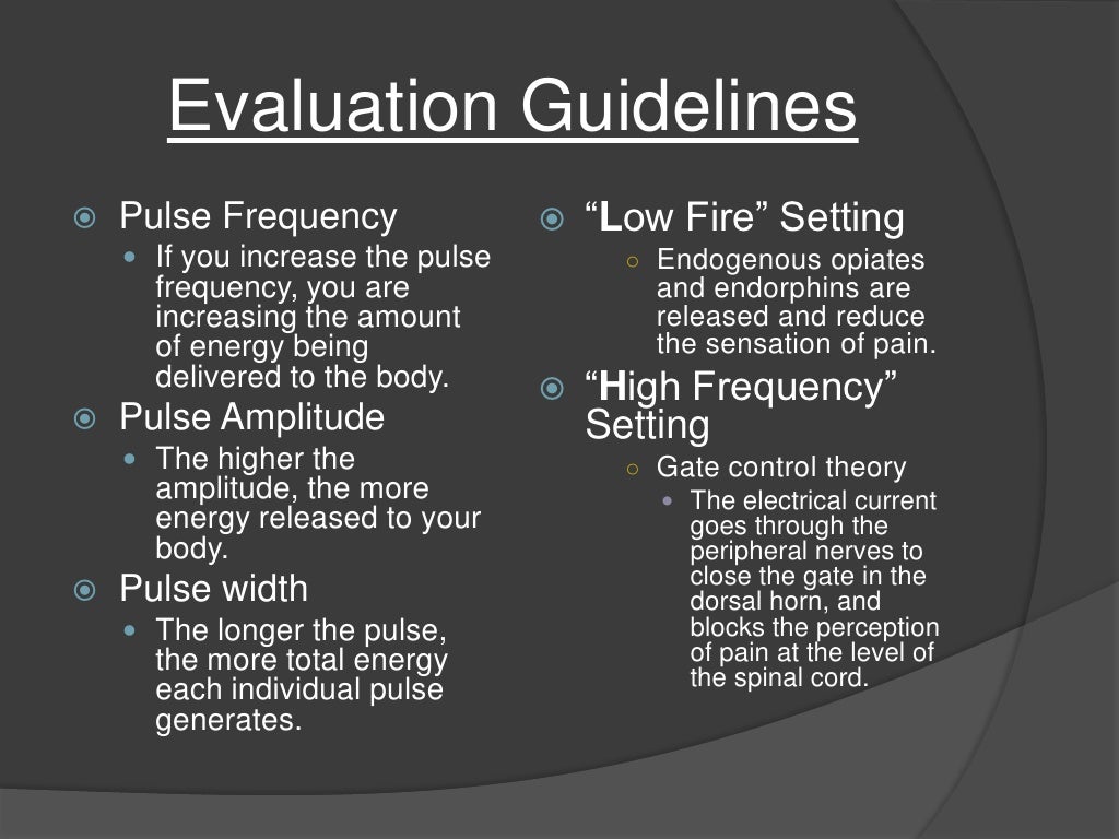 Electrical Modalities