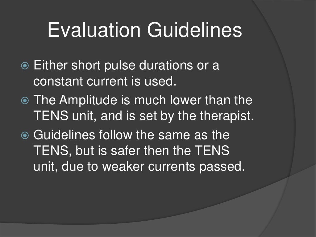 Electrical Modalities