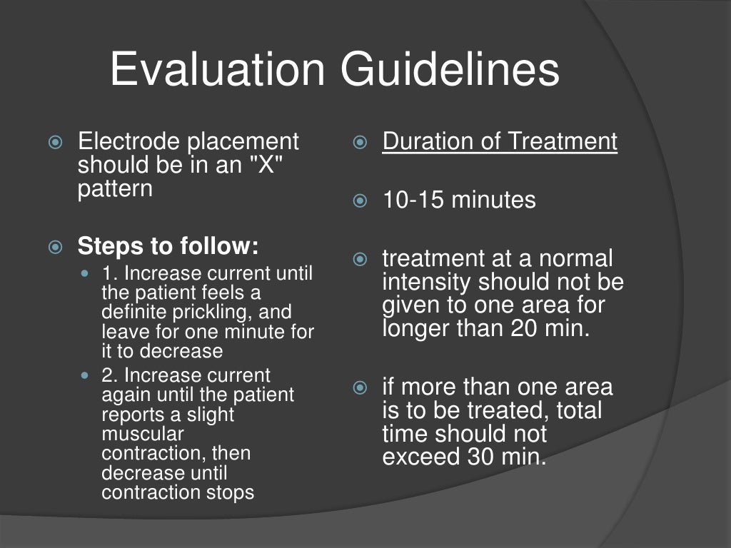 Electrical Modalities