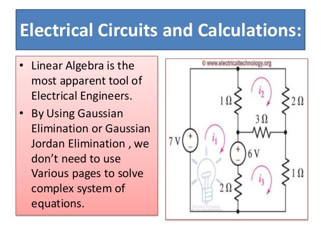 ️ Linear algebra in electrical engineering. Matrix Algebra for ...