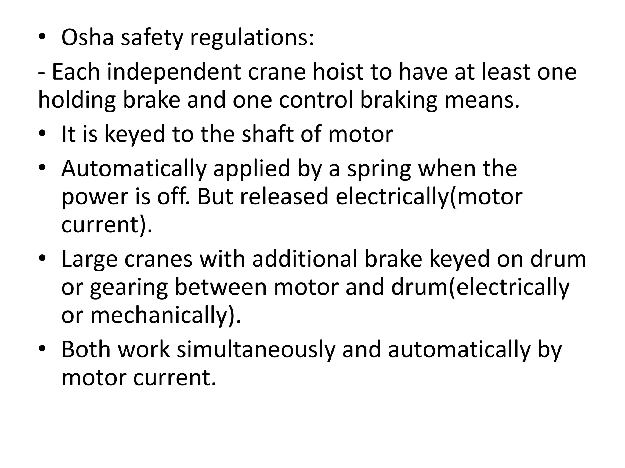 Electrical overhead crane safety | PDF