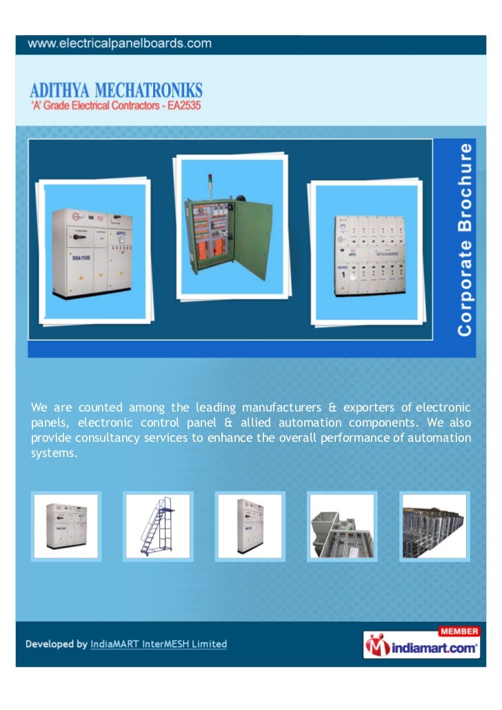 Adithya Mechatroniks, Coimbatore, Electronic Panels