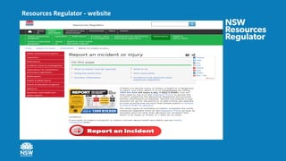 Resources Regulator - website
 