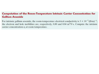 Electrical properties of Engineering Materials and its application | PPTX
