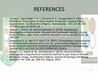 Electrical resistivity a geophysical method and its applications in ...