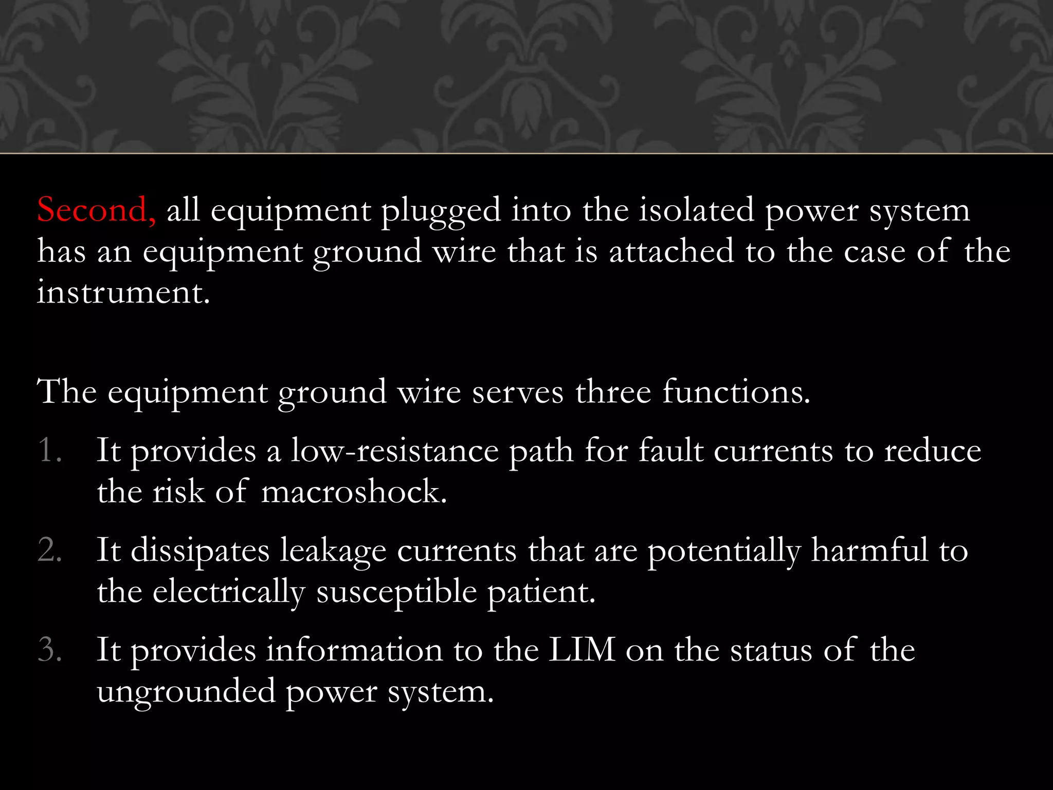 Electrical safety for anesthesiologists | PPTX