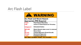 Arc Flash Label
 