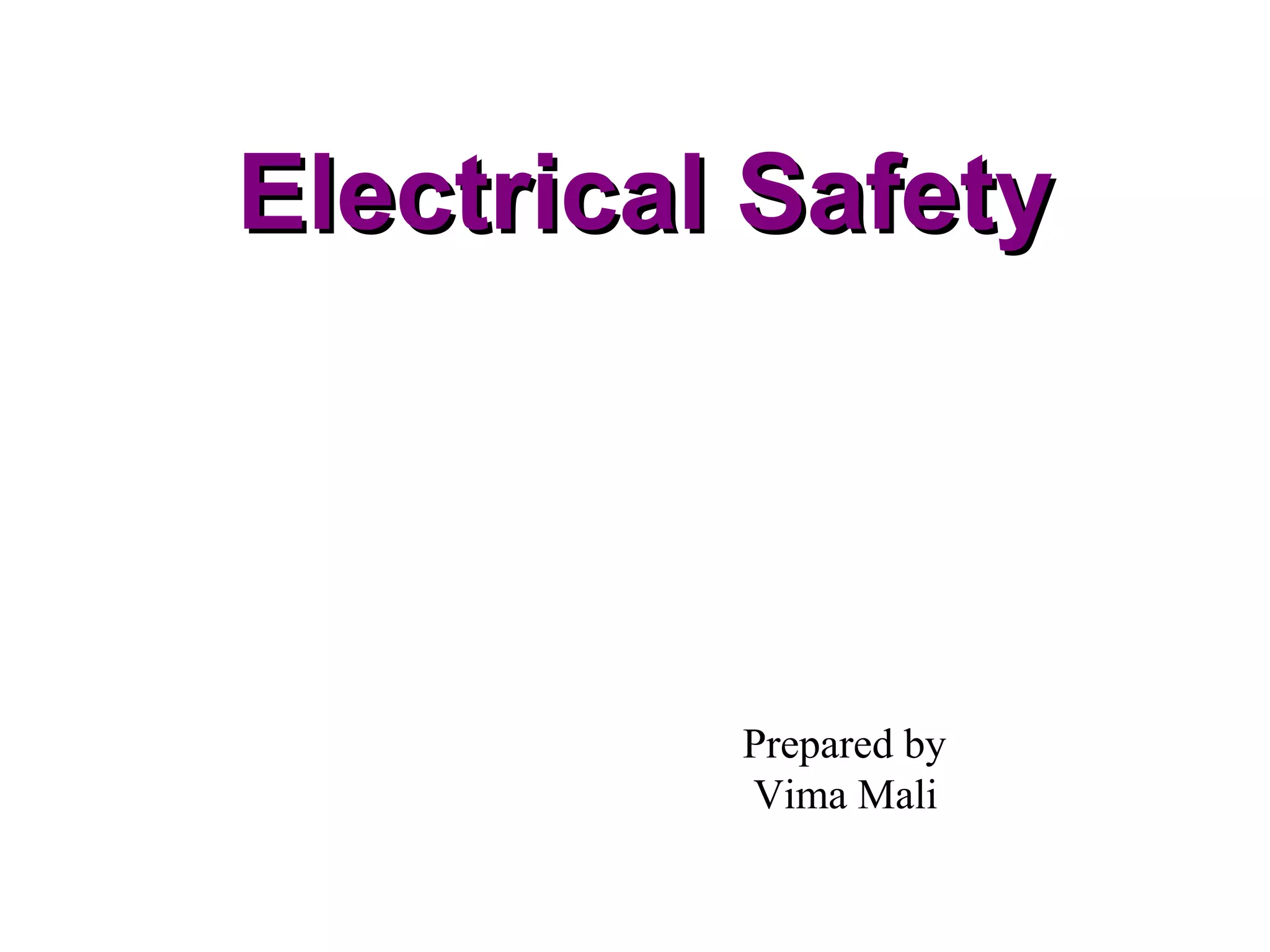 Electrical safety | PPT