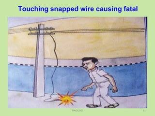 Touching snapped wire causing fatal
TANGEDCO 61
 