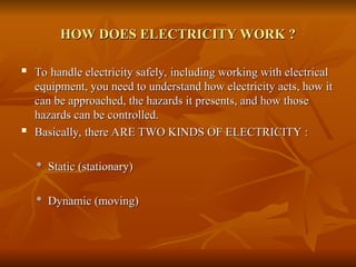 ELECTRICAL SAFETY power point .ppt