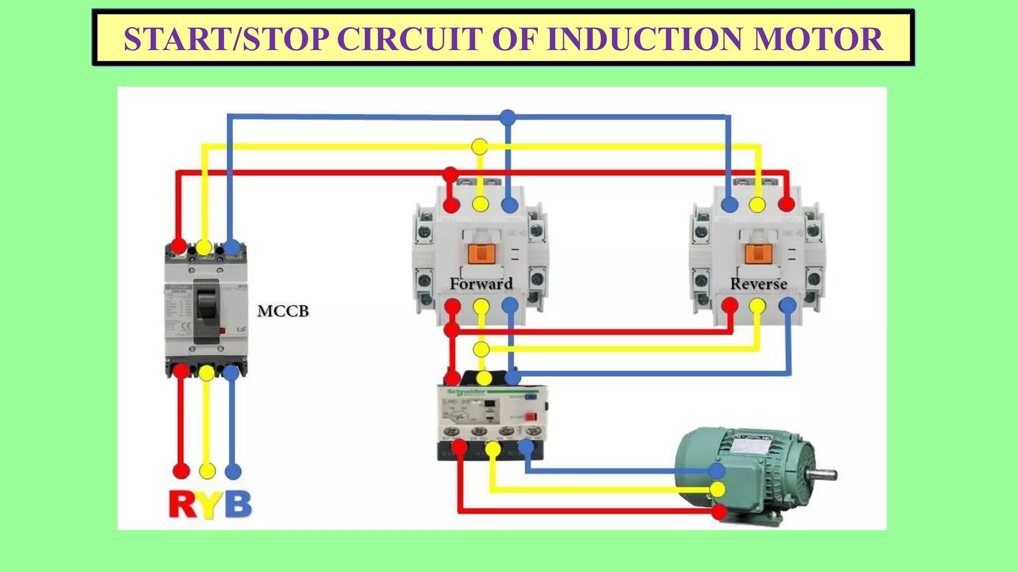 START/STOP CIRCUIT OF INDUCTION MOTOR
 