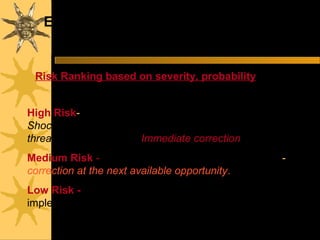 Sqr Risks Electrical safety sample | PPT