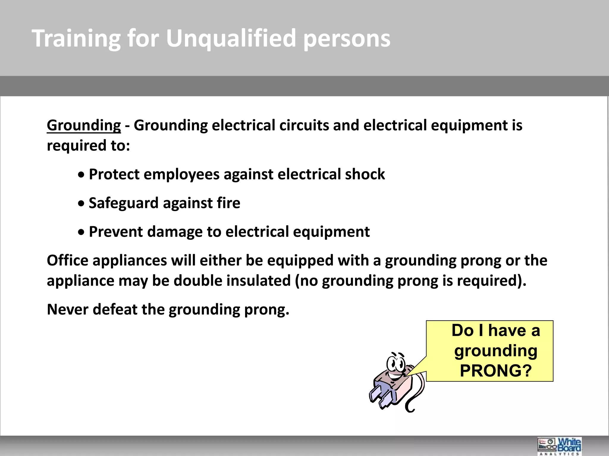 Electrical safety1 unqualified PPTX